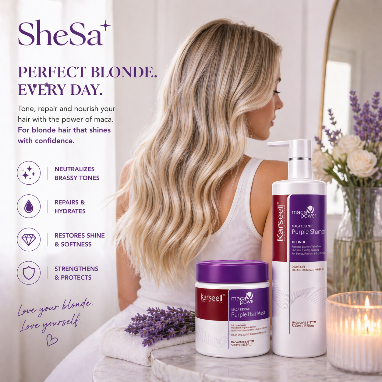 Blonde Toning Purple Set | SheSa™