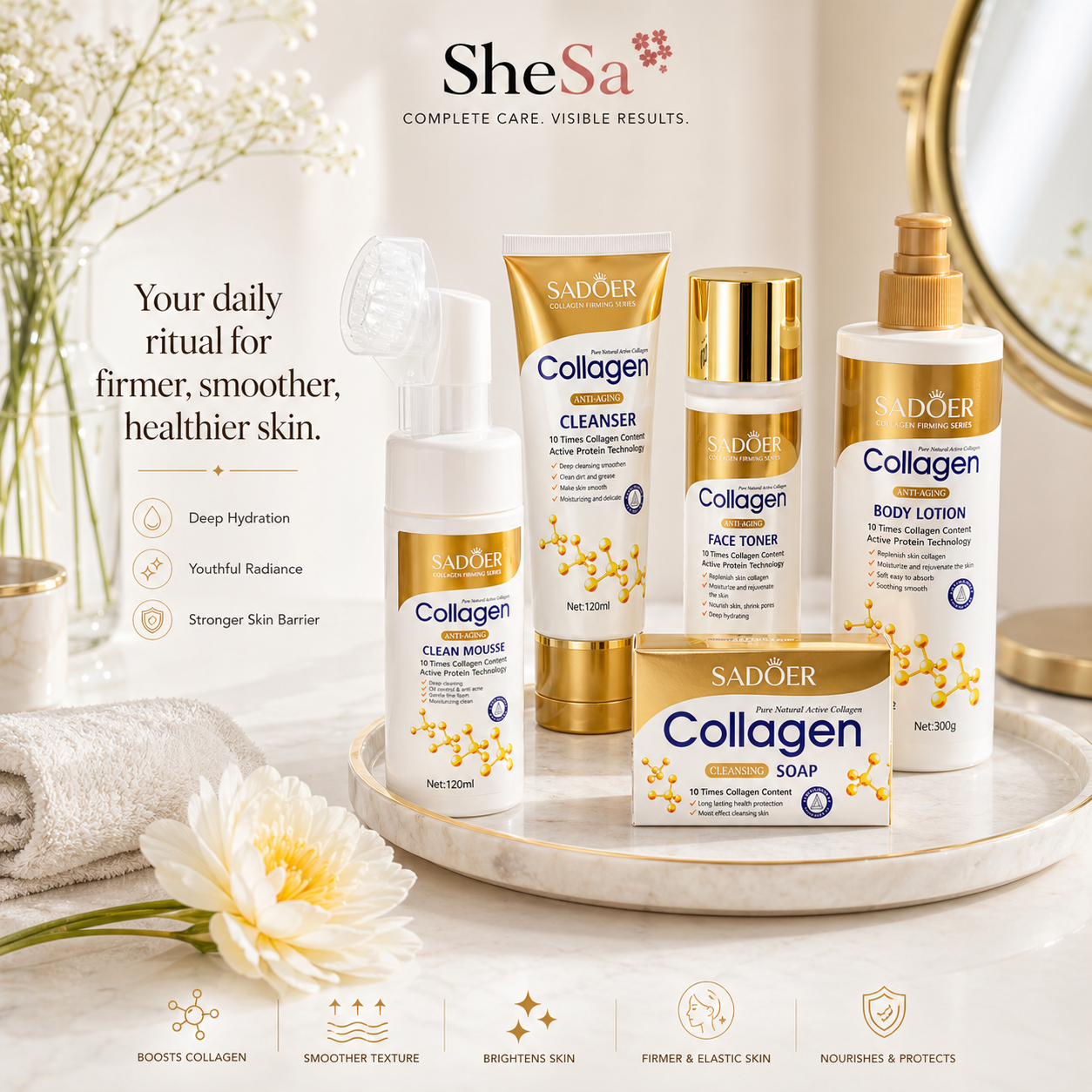 Collagen Firming Skincare Set | SheSa™