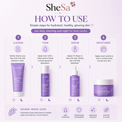 Grape Seeds Glow Kit | SheSa™