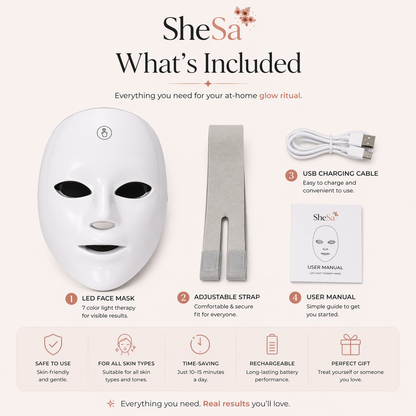 7-Color LED Facial Mask | SheSa™