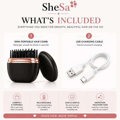 Mini Portable Hair Comb | SheSa™