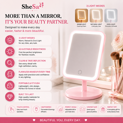 Glow LED Makeup Mirror | SheSa™