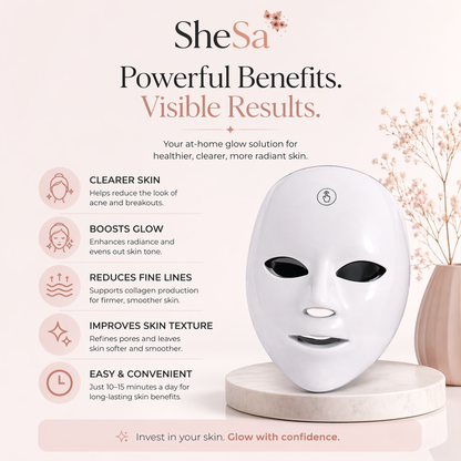 7-Color LED Facial Mask | SheSa™