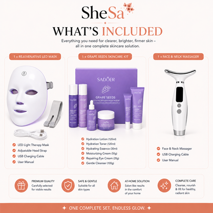 Complete Glow Skincare Bundle | SheSa™
