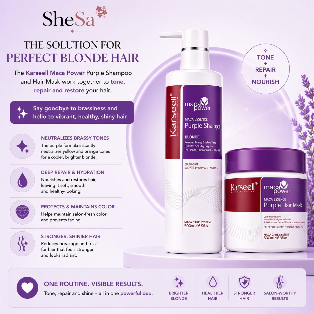 Blonde Toning Purple Set | SheSa™