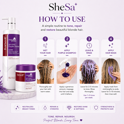 Blonde Toning Purple Set | SheSa™