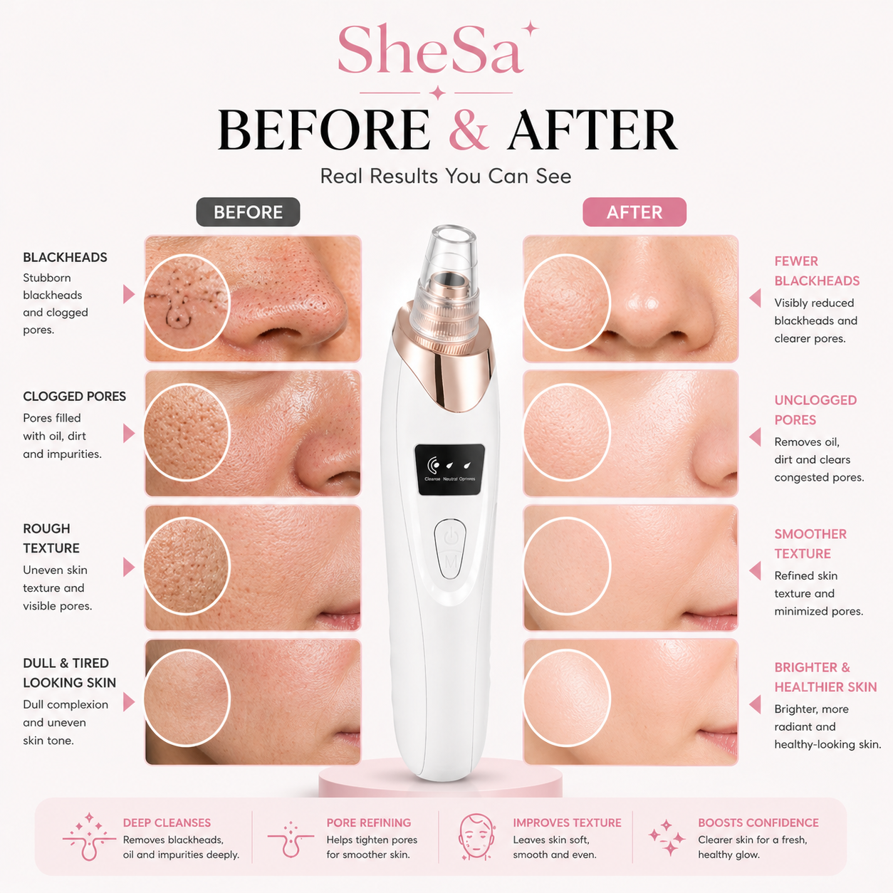 Pore Vacuum Blackhead Remover | SheSa™