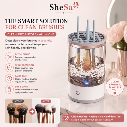 Electric Makeup Brush Cleaner | SheSa™