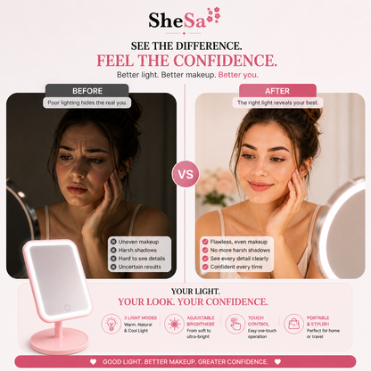 Glow LED Makeup Mirror | SheSa™