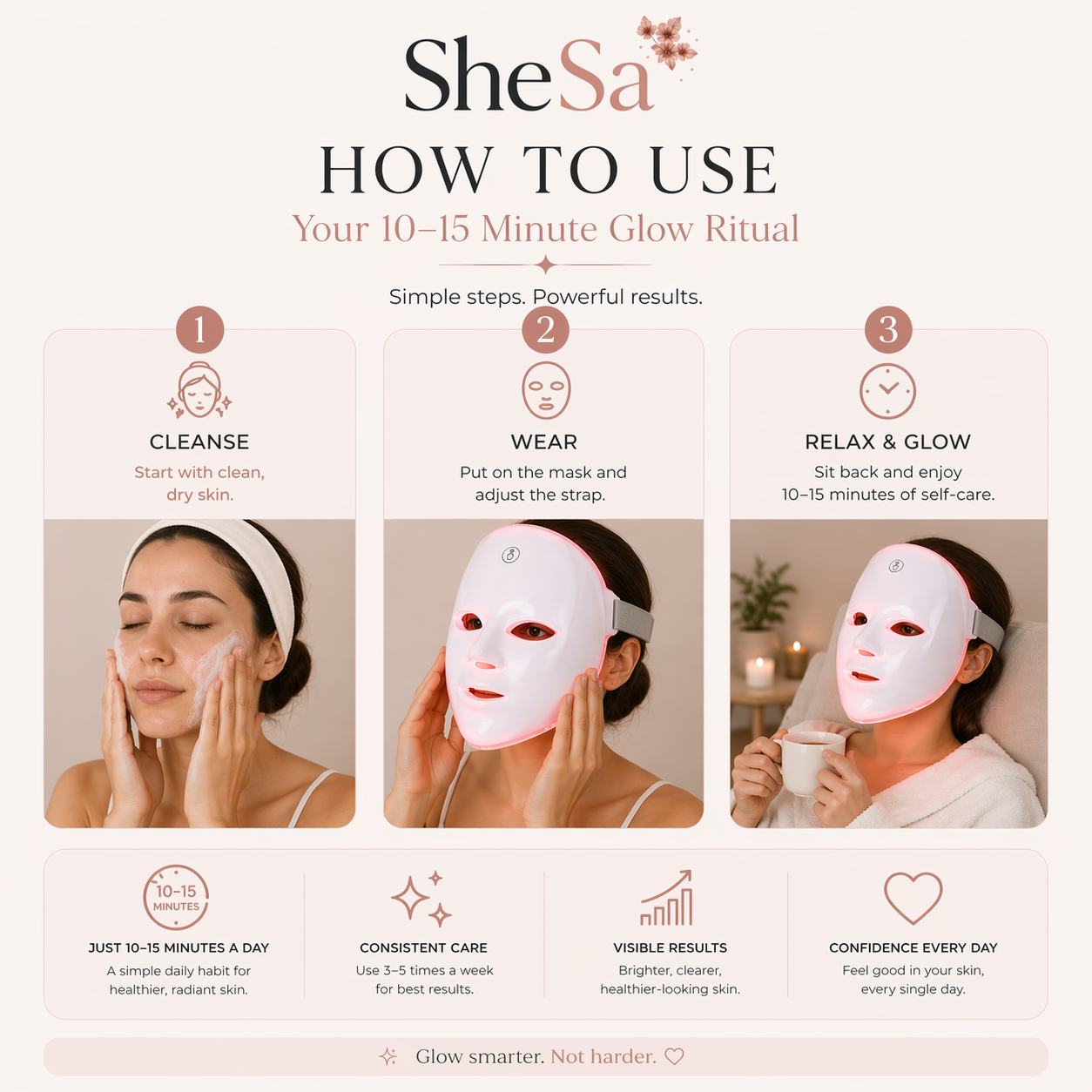 7-Color LED Facial Mask | SheSa™