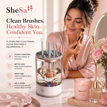 Electric Makeup Brush Cleaner | SheSa™