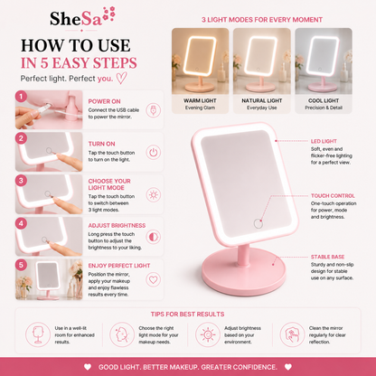Glow LED Makeup Mirror | SheSa™