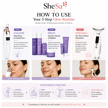 3-Step Clear Glow Bundle | SheSa™